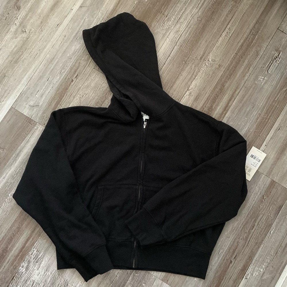 Mate The Label Black Zip-Up Hoodie